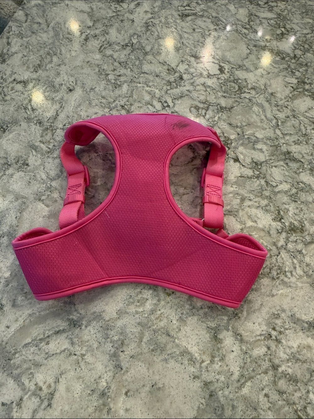 Head Hot Pink Mesh Padded Dog Harness Size Large